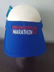Brooks Running - 2016 Marine Corps Marathon Sun Visor Hat - NWT Blue Miles