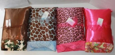 SWANKIE BLANKIE Satin and Minkie Dot Baby Toddler Pillows NEW