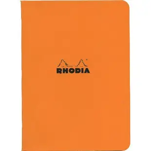 法國RHODIA 騎馬釘橫線筆記本/ A5/ Orange/ Lined