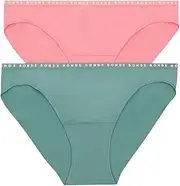 [Bonds] 2 x Womens Seamless Hipster Bikini Underwear Pink/Teal Briefs