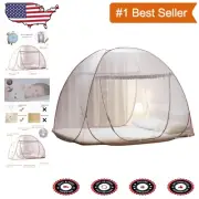 Folding Mosquito Net Tent - Breathable Pop-Up Design for Twin to King Size Beds