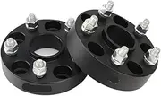 2Pieces 15/20/25/30/35mm PCD 5x114.3 56.1mm Wheel Spacer Adapter, for Subaru, WRX S4/STI Legacy Outback Levorg Legacy, for Forester Trunk Locking Mechanism(2PCS 35MM Black)
