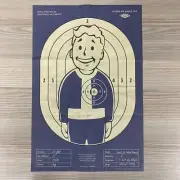 1 NOVELTY VAULT BOY BULLSEYE RIFLE PRECISION TARGET POSTER VAULT 33 FALLOUT