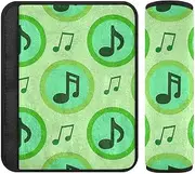 Black and Green Note 2 pcs car seat Strap Pads, More Comfort Driving, carseat Belt Covers for Truck Airplane Sedan 10x7.7 in funda para cinturón de carro