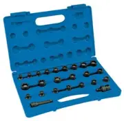 24-Piece 3/8 in. Drive 6-Point SAE and Metric Magnetic Socket Set 1224G GREY