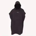 Adult Hooded Towel Poncho | Black