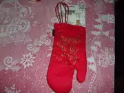NEW NWT CHRISTMAS MITT UTENSILS BAKING SET RED JINGLE ALL THE WAY WHISK SPATULA