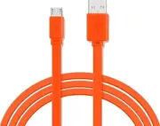 Aiivioll Replacement Micro USB Fast Charger Flat Cable Cord for JBL Flip 2/3/4 Speaker, Logitech UE Boom, Android Phones (3.3ft/Orange)
