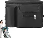 Stroller Organizer with Cup Holder | Multipurpose Stroller Organizer with Cup Holder - Waterproof Storage with Transparent Touch Panel and Safe Design for Mothers Car Travel,