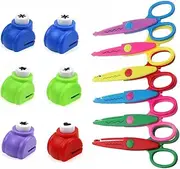 Craft Scissors Handmade Children's Scissors 6 Different Patterns Handmade Children's Scissors 6 Different Patterns Paper Punching Children's Creative Crafts DIY Design Crafts