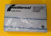 Vintage Fieldcrest White Blue Micro Dot King Flat Sheet Percale