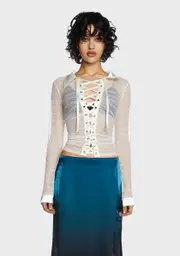 [Current Mood] Primrose Romance Lace-Up Shirt