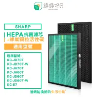 在飛比找PChome24h購物優惠-綠綠好日 適 夏普 SHARP JH60T-W JH70T-