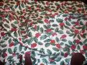 Longaberger 1998 Glad Tidings Basket Liner - Traditional Holly - SU