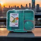Sistema To Go Bento Lunch Box Food Storage Container Teal, Blue,Purple 55.7oz