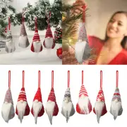 Christmas Plush Ornament Christmas Ornament Hanging Santa Snowman NEW-