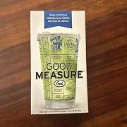 New! Fred Good Measure Tequila Cocktails Recipe Glass 16oz Margaritas Barware