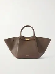 [DeMellier] DeMellier - New York Midi Textured-leather Tote - Army green - One size One size Green