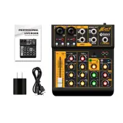 Mini4 Audio Mixer Interface with Bluetooth 5.0 and 48V Sound Card