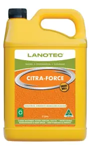 LANOTEC CITRA-FORCE CITRAFORCE INDUSTRAL STRENGTH DEGREASER - 5 LITRE