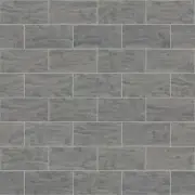 Shaw CS01W Geoscape - 3" x 6" Rectangle Subway Mosaic Wall Tile - - Grey