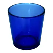 Libbey FLARE COBALT BLUE 3 3/4" Double Old Fashioned Glass NEW