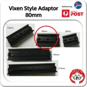 80mm Universal Vixen Style 1/4 Inch (1/4″) + M6 (6mm) Dovetail Bar / Plate
