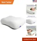 Patented Memory Foam Deep Sleep Pillow for Side & Back Pain Relief – 15.8x7.1