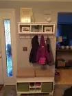 Cubby Wall Shelf / Cubby Organizer / Cubby Storage / Cubical with Hooks