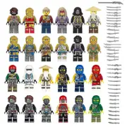 Set Of 24 Pcs Ninjago Mini Figures Kai Jay Sensei Wu Master Building Blocks Toys