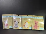 Crafter's Square - 4 DIY Crochet Amigurumi Animals Kits Unicorn Dog Bear & Bunny