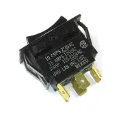 Carling Maintained Rocker Switch DPDT 10A 250Vac 15A 125Vac, ON/OFF/ON UND LAB