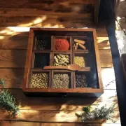 Handcrafted Wooden Masala Box - Elegant & Durable Storage for Herbs & Spices