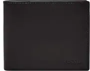 [FOSSIL] Men's Derrick Leather RFID-Blocking Large Bifold with Coin Pocket Wallet for Men