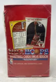 1990-91 NBA HOOPS SERIES 2 FACTORY SEALED 36 PACKS CARDS MICHAEL JORDAN ON BOX