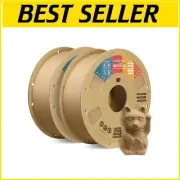 High-Grade Matte PLA Filament 1.75mm 2kg Light Brown - Perfect for 3D Printing