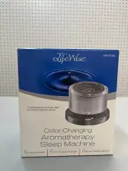 LifeWise Aromatherapy Sleep Sound Machine Night Light White Noise/Train W/AC NEW