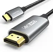 USB C to HDMI Cable 6Ft | 4K High-Speed USB 3.1 Type-C to HDMI Cord [Thunderbolt 3/4 Compatible] with MacBook Pro/Air,Galaxy S8 to S23, iPhone 15/16, iPad Pro, iMac, Surface