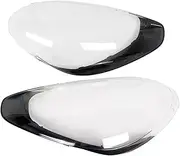 CLZCNQLX Lampshade Headlight Lens Cover Compatible for Porsche Cayenne 2015-2017 Clear