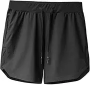 [UxicRuya] Men's Training Shorts, The Shorts Comfortable Sportswear with Zipper in Football, Basketball, Jogging, Exercise