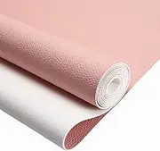AUXIN 11.8" x 52"(30cm x 132cm) Pink Faux Leather Roll for Bows Earrings Handbag Wallet Purses Sewing Craft Making Handmade DIY Fabric