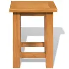 Solid Oak Wood End Table Home Side Tea Telephone Stand Display Table vidaXL