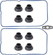 HiSport Engine Valve Cover Gasket Set VS50504R1 VS50250A fit for 4.8L 5.3L 6.0L 6.2L Chevy Avalanche, Silverado, Suburban, Tahoe, Express, GMC Sierra, Yukon, Envoy, Cadillac CTS, Escalade