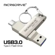 2 in 1 USB 3.0 OTG Type-C Dual interface 64GB 128GB Metal Pen Drive Flash Drive