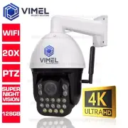 Wireless Security Camera 4K Outdoor PTZ CCTV WIFI 20X Auto-Tracking Human Detect