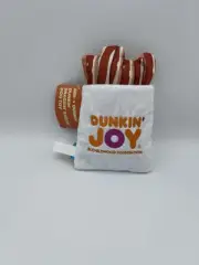 EXCLUSIVE Limited Edition NWT Bark Box Dunkin Donuts Snacking Bacon - Dog Toy