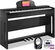 AODSK 88-Key Weighted Hammer Action Digital Piano with Speakers,Furniture Stand and Triple Pedals,Beginner's Course- Comes With Headphones,Piano Lessons,B-83S
