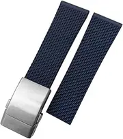 [SKXMOD] Rubber Watchband 22mm 24mm For Breitling Superocean Heritage Avenger Challenger Woven Silicone Waterproof Soft Watch Strap