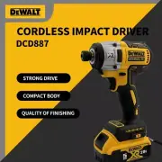 DeWALT DCF887B 20V Li-Ion XR 1/4" Cordless Impact Drill Bare brushless NEW