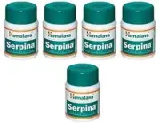 5 Bottles Himalaya SERPINA-Tablets (100 tabs Each) SHIP FREE